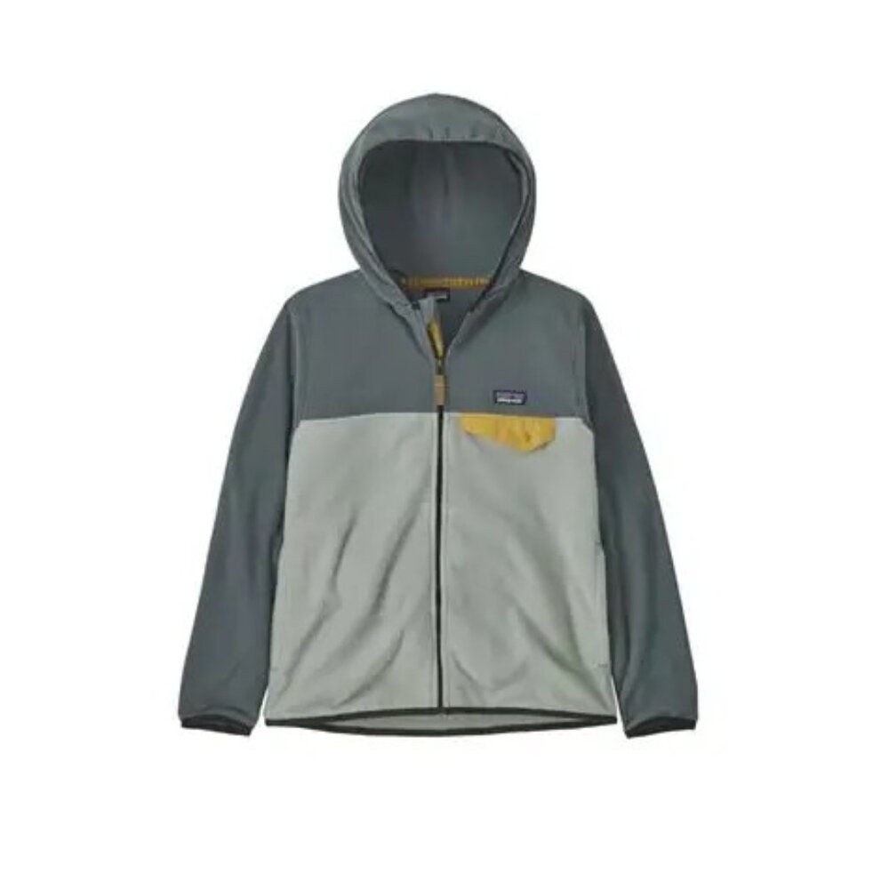 NWT Patagonia Youth Micro D Snap Fleece Jacket- Sleet Green